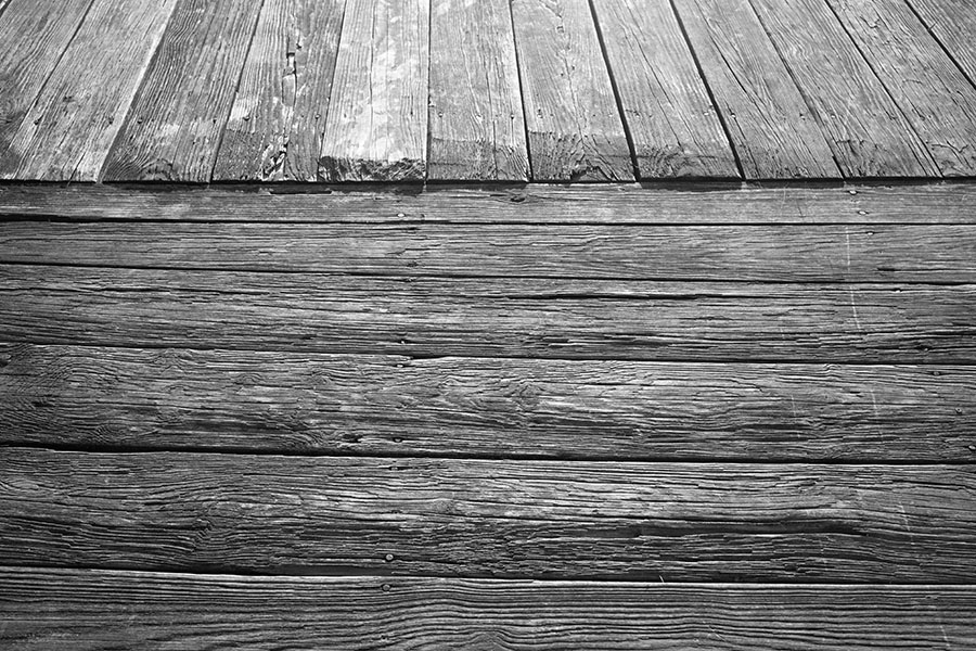 High Contrast Infrared Photo of Weathered Boards